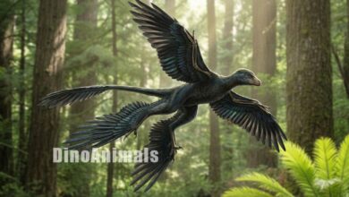 Microraptor hanqingi by DinoAnimals