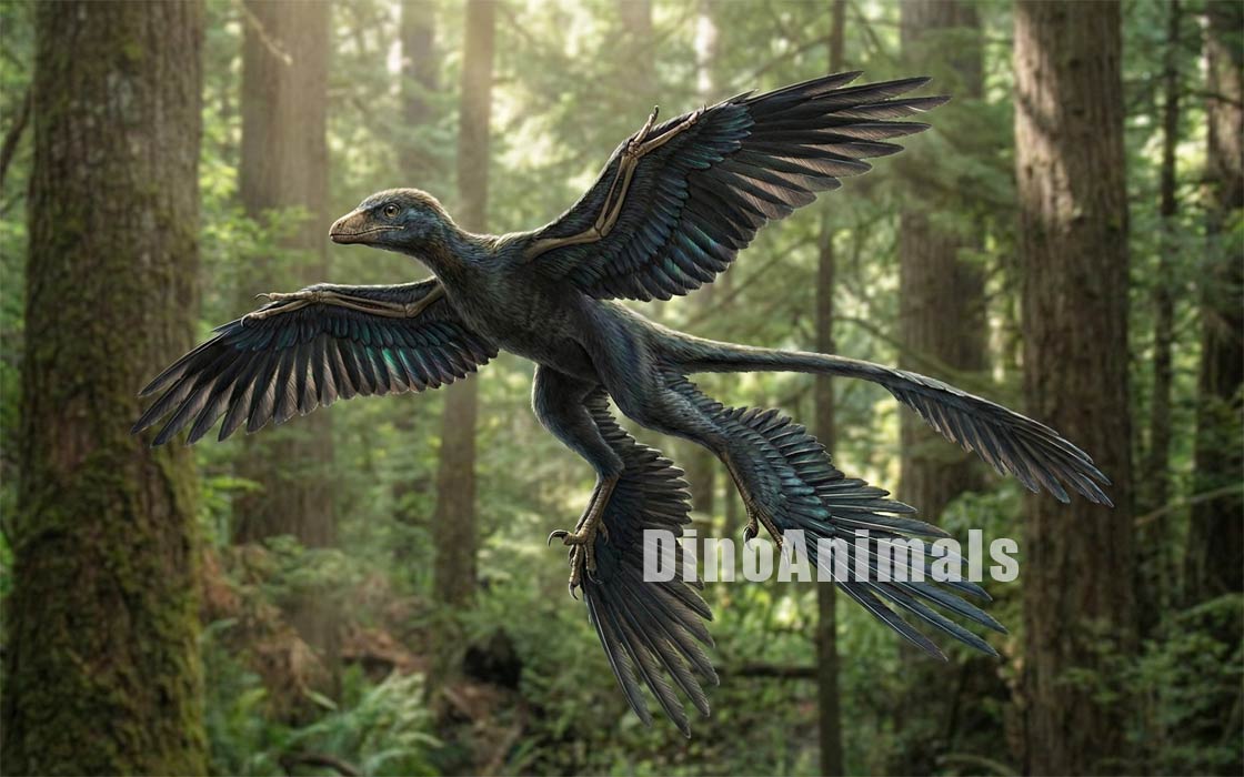 Microraptor zhaoianus by DinoAnimals