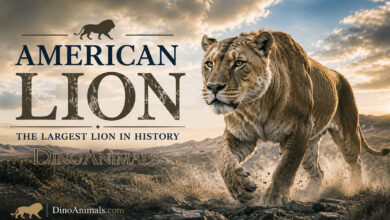 American lion (Panthera atrox) by DinoAnimals.com