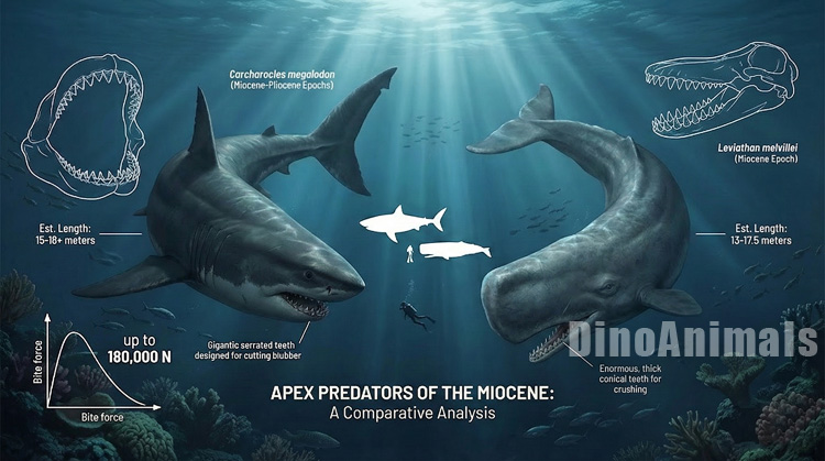 Megalogon vs Leviathan melvillei by DinoAnimals