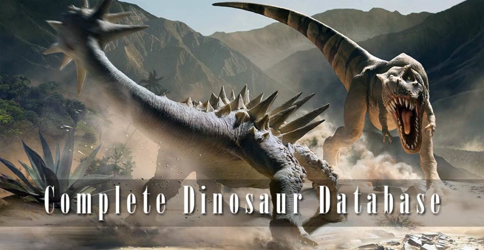 Complete Dinosaurs  Database  DinoAnimals com