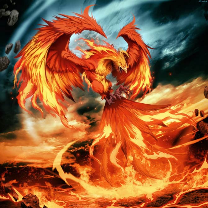 Phoenix and Roc – mythological birds